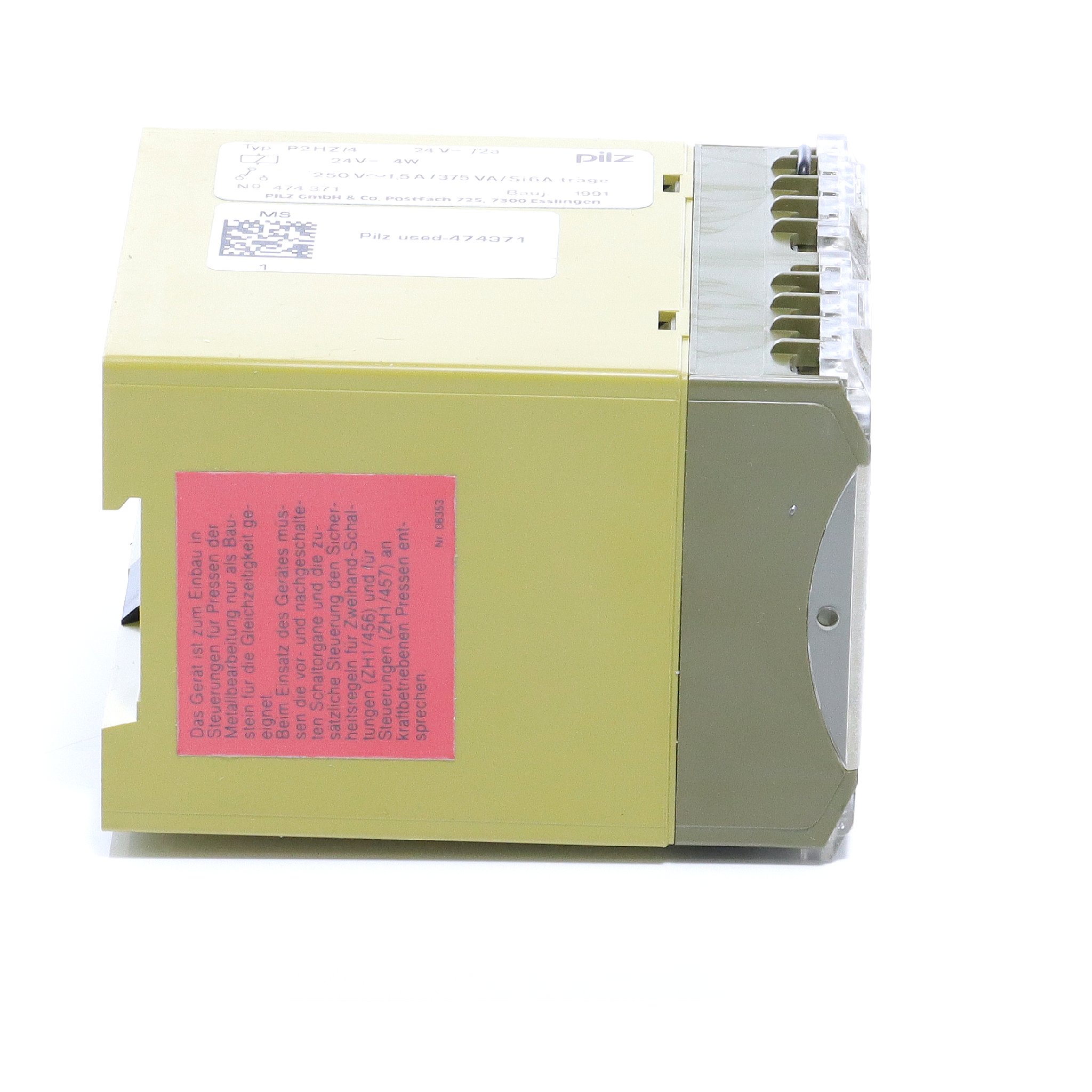 Safety relay P2HZ/4 Used